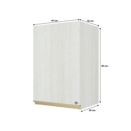 ตู้แขวนเดี่ยว JUPITER JUVENTAS 40x60 ซม. สี SNOW WOOD_5