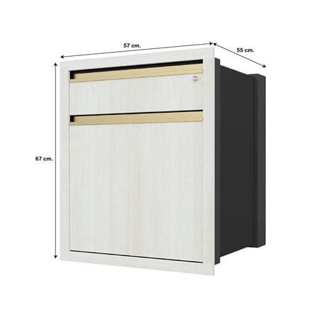 ตู้ลิ้นชัก JUPITER JUVENTAS 57x67 ซม. สี SNOW WOOD_5