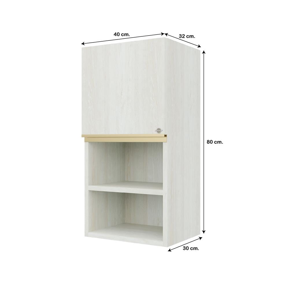 ตู้แขวนเดี่ยว S1 JUPITER JUVENTAS 40x80 ซม. สี SNOW WOOD