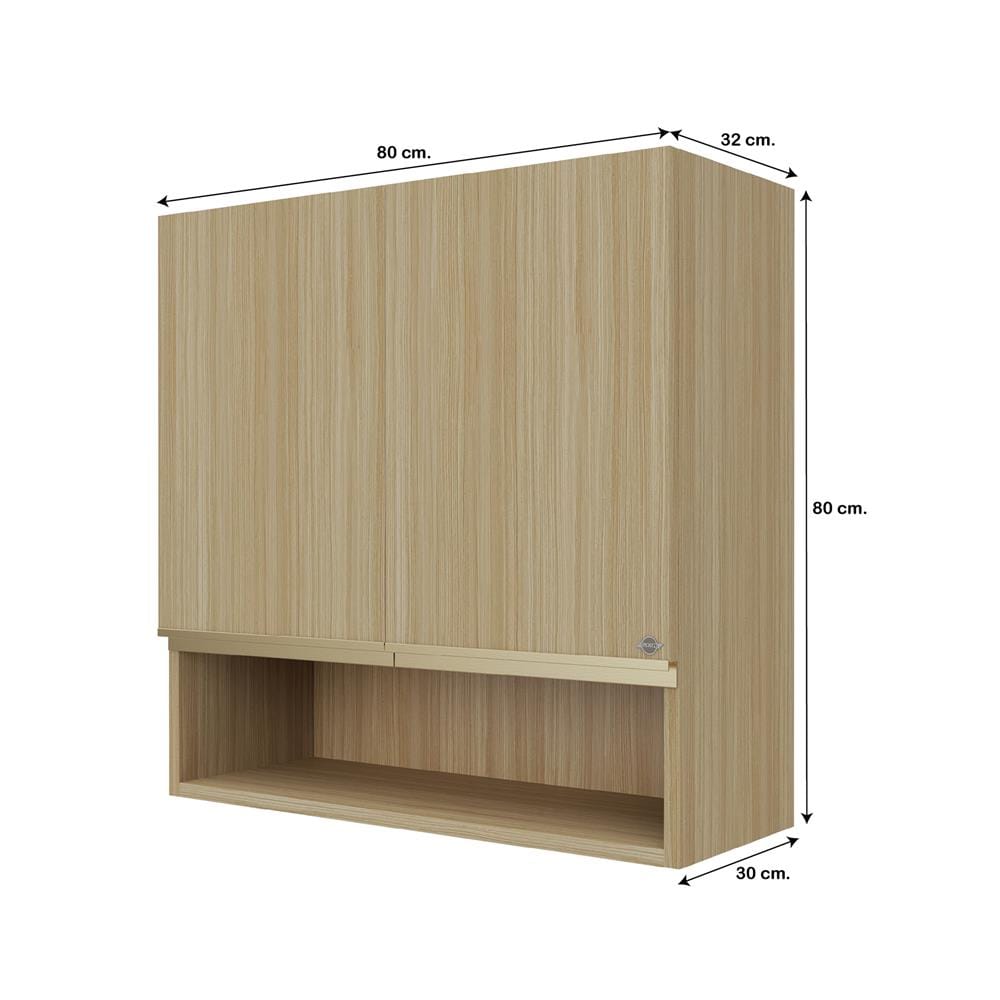 ตู้แขวนคู่ D2 JUPITER JUVENTAS 80x80 ซม. สี WOODS