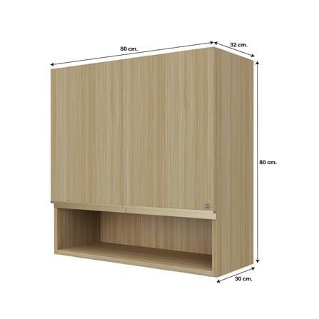 ตู้แขวนคู่ D2 JUPITER JUVENTAS 80x80 ซม. สี WOODS_4