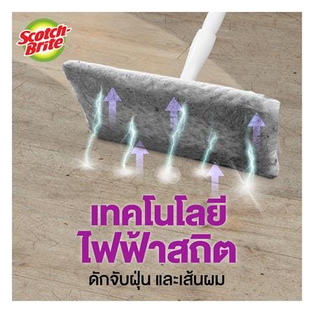 ผ้าเช็ดเก็บฝุ่นแห้ง SCOTCH-BRITE 3D ดับเบิลเลเยอร์ (แพ็ก 20 แผ่น)_9