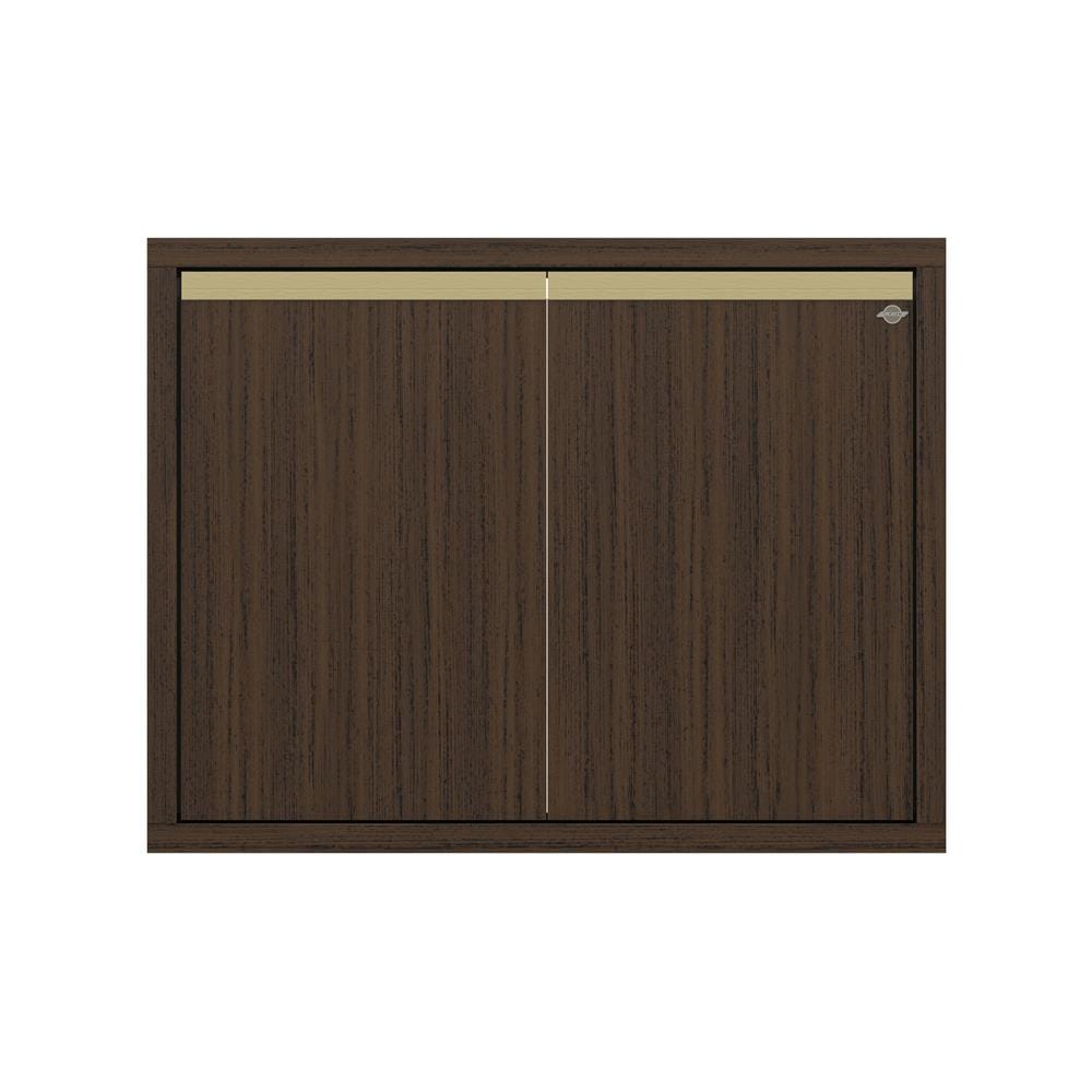 บานซิงค์คู่เรียบ JUPITER JUVENTAS 87x67 ซม. สี DARK TEAK