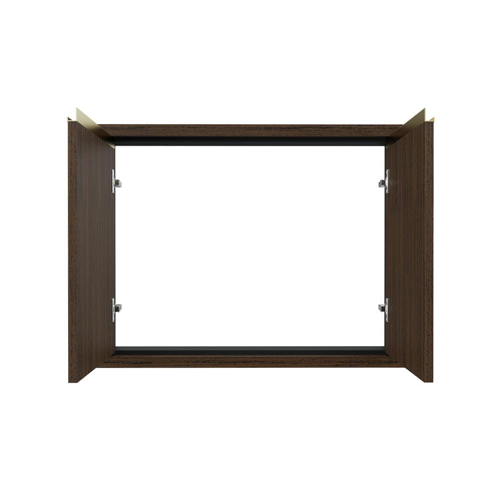 บานซิงค์คู่เรียบ JUPITER JUVENTAS 87x67 ซม. สี DARK TEAK
