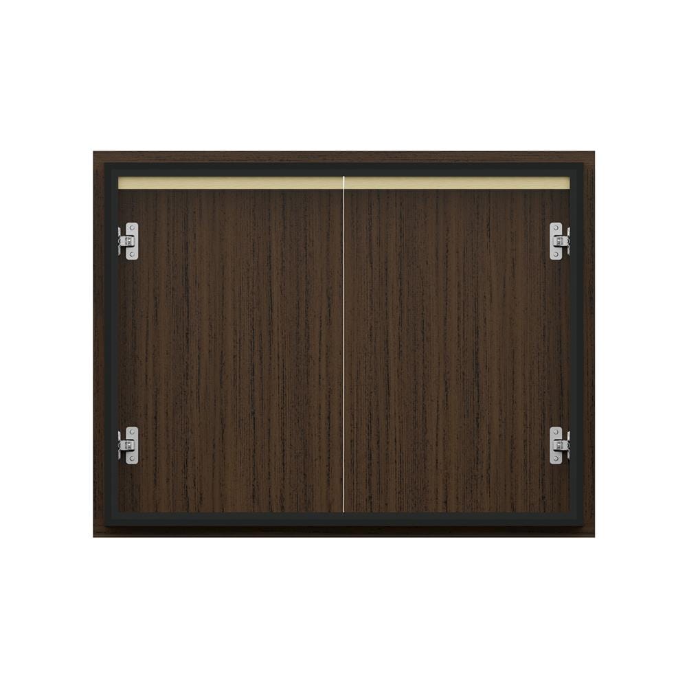 บานซิงค์คู่เรียบ JUPITER JUVENTAS 87x67 ซม. สี DARK TEAK