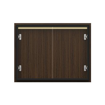 บานซิงค์คู่เรียบ JUPITER JUVENTAS 87x67 ซม. สี DARK TEAK_3