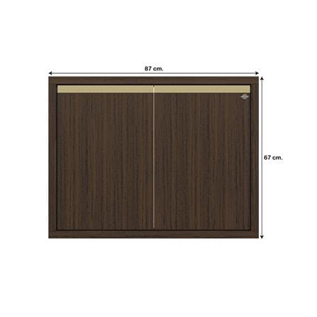 บานซิงค์คู่เรียบ JUPITER JUVENTAS 87x67 ซม. สี DARK TEAK_6