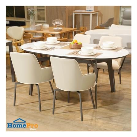 เก้าอี้ทานข้าวหมุนได้ BENETTA SERENO สีเบจ_6