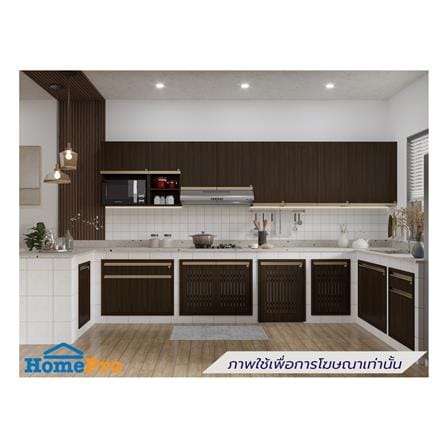 บานซิงค์คู่ระแนง JUPITER JUVENTAS 87x67 ซม. สี DARK TEAK_3