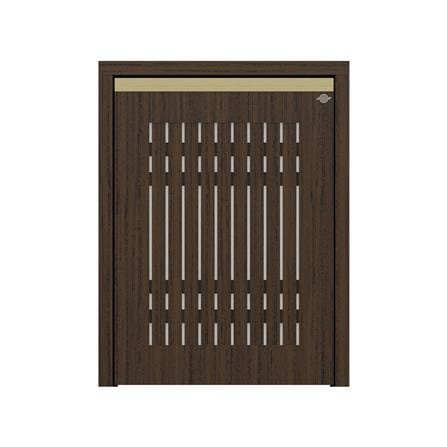 บานถังแก๊สระแนง JUPITER JUVENTAS 57x74 ซม. สี DARK TEAK