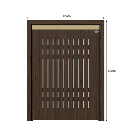 บานถังแก๊สระแนง JUPITER JUVENTAS 57x74 ซม. สี DARK TEAK_5