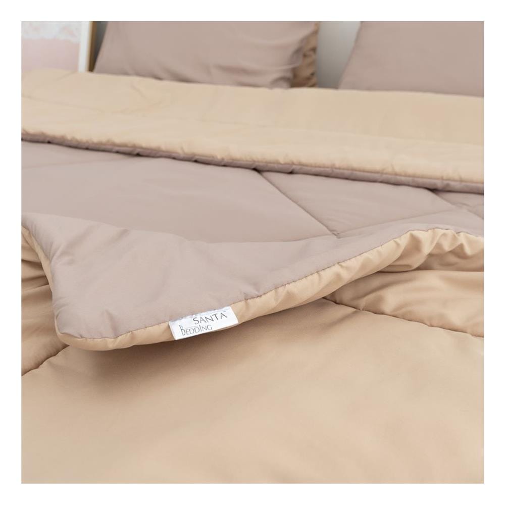ผ้านวม SANTA BEDDING 70x90 นิ้ว สี BROWN/CREAM