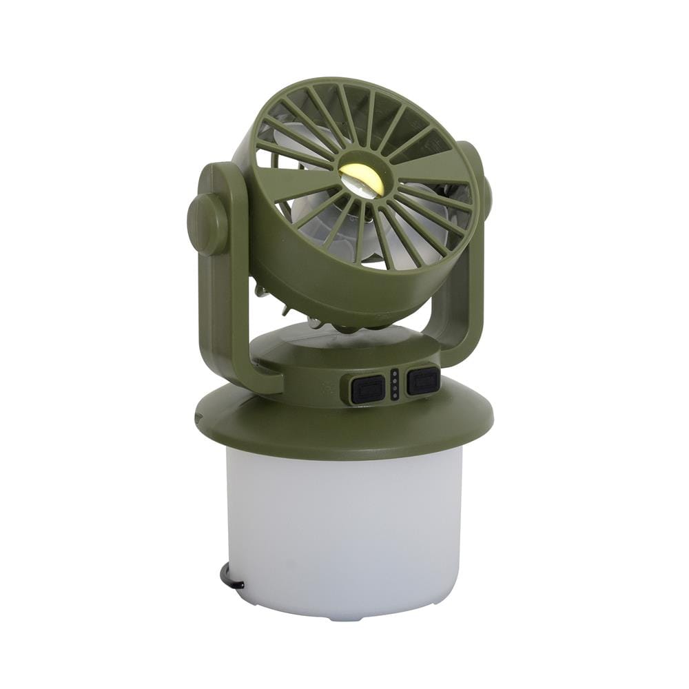 ไฟ LED แคมป์ปิ้งโซลาร์พร้อมพัดลม WORTH FL2526 190 ลูเมน DAYLIGHT