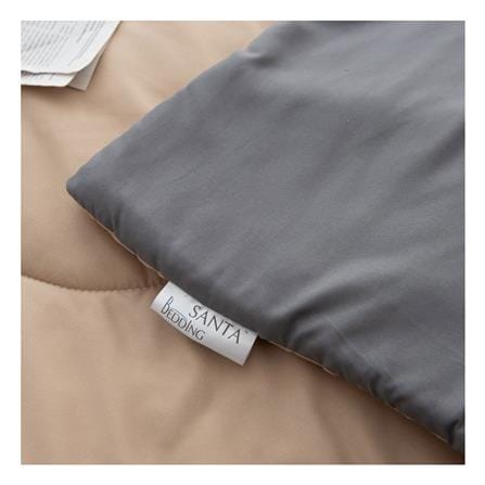 ผ้านวม SANTA BEDDING 100x90 นิ้ว สี BROWN/GREY_1