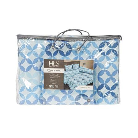ชุดผ้าปูที่นอน 5 ฟุต (ชุด 6 ชิ้น) HOME LIVING STYLE MOTION สี BLUE_4