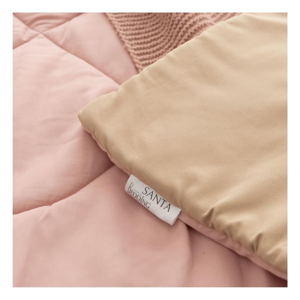 ผ้านวม SANTA BEDDING 100x90 นิ้ว สี BROWN/PINK