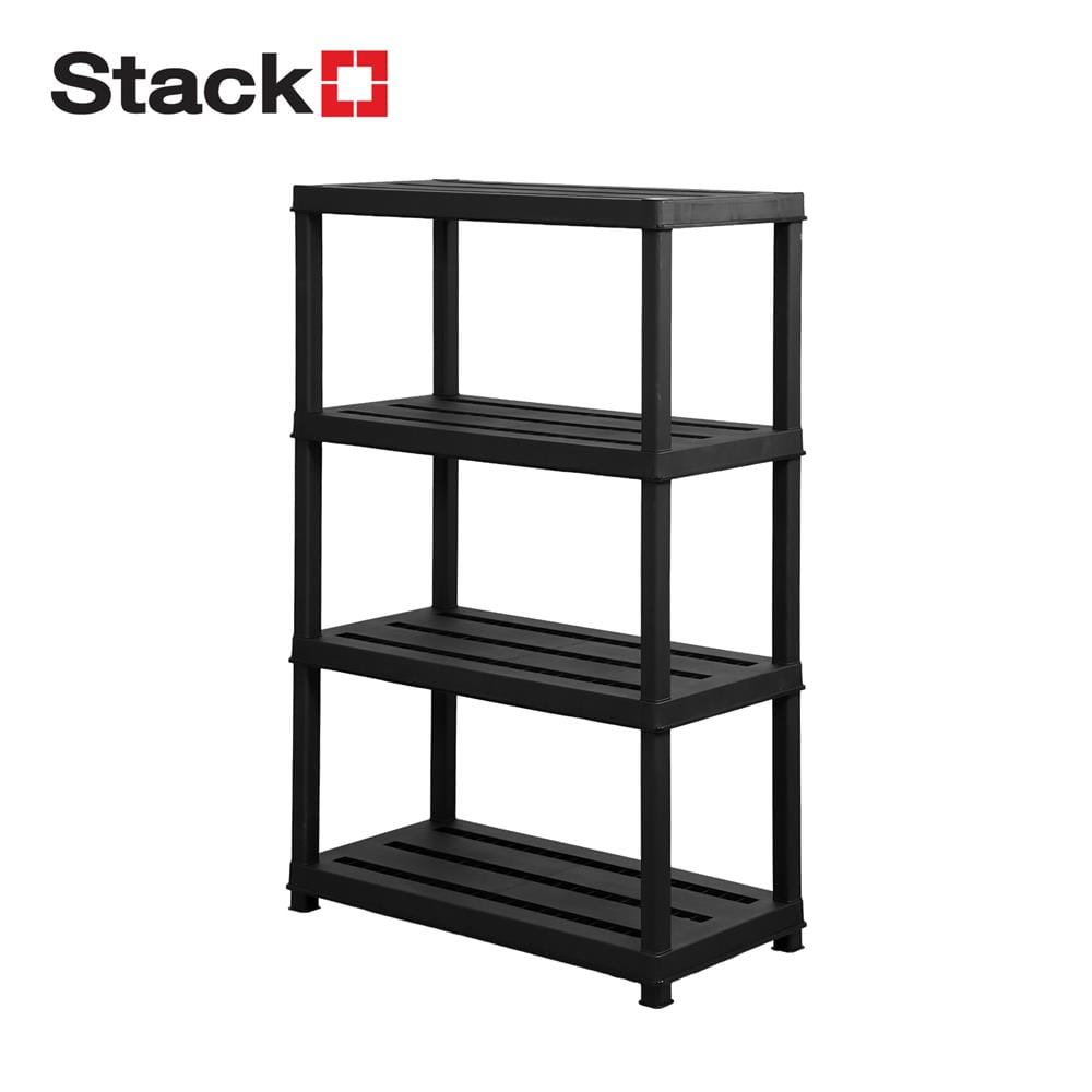 ชั้นวางของ 4 ชั้น STACKO DRUNO 90x44x184 ซม. สีดำ_1