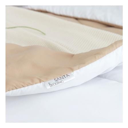 ผ้านวม SANTA BEDDING 100x90 นิ้ว สี BROWN/WHITE_1
