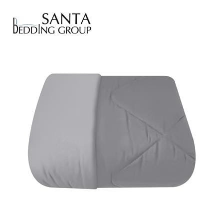 ผ้านวม SANTA BEDDING 100x90 นิ้ว สี LIGHT GREY/DARK GREY_0
