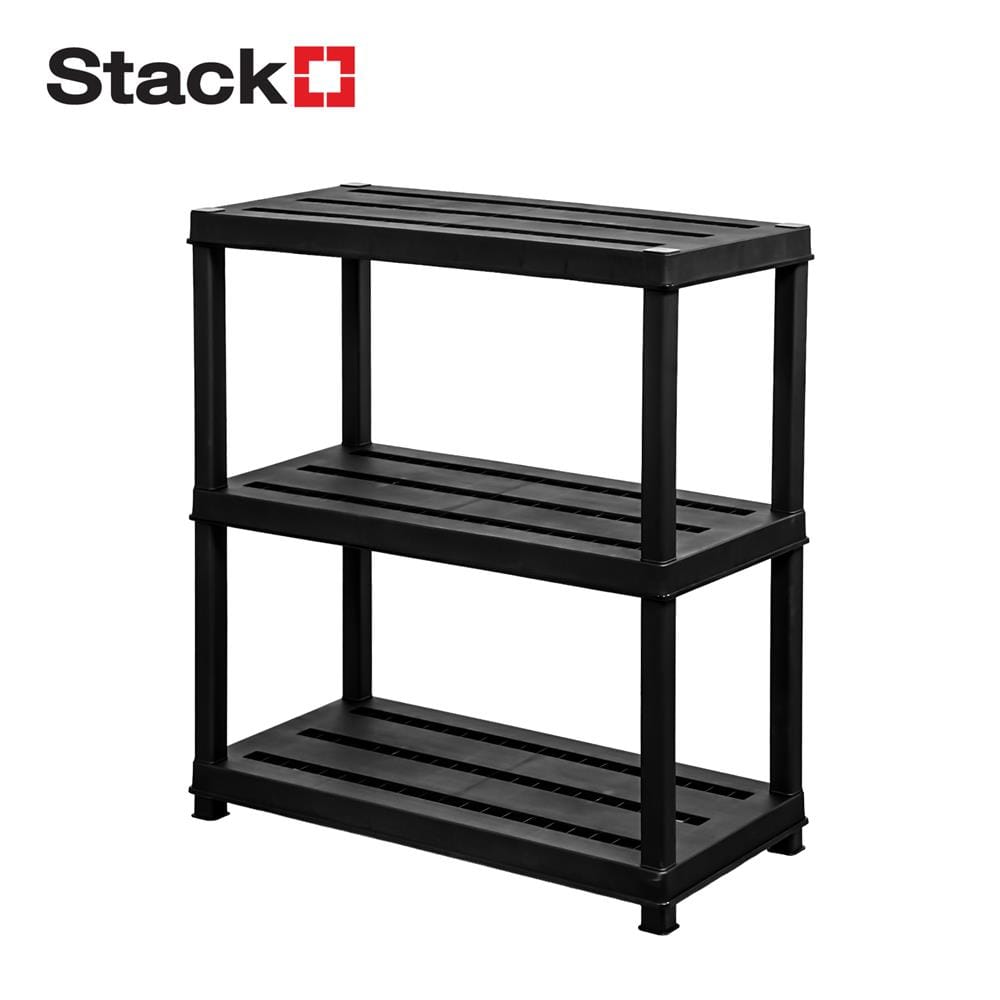 ชั้นวางของ 3 ชั้น STACKO DRUNO 90x44x136 ซม. สีดำ_0
