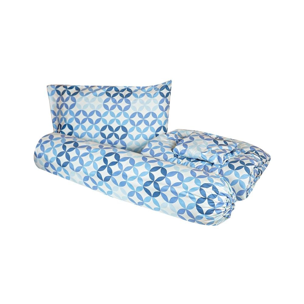 ชุดผ้าปูที่นอน 3.5 ฟุต (ชุด 4 ชิ้น) HOME LIVING STYLE MOTION สี BLUE