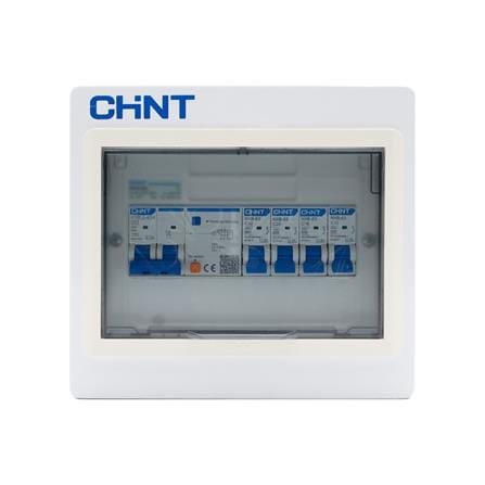 ชุดตู้คอนซูมเมอร์ยูนิต 4 ช่อง พร้อม เมน RCBO 50A และเบรกเกอร์ลูกย่อย CHINT_0