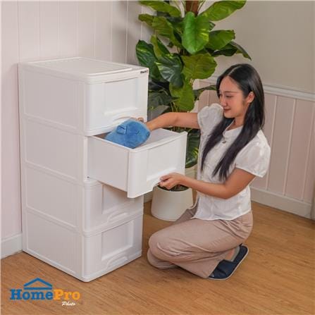 ตู้ลิ้นชัก 4 ชั้น STACKO MARU 41.8x50.9x101.7 ซม. สีขาว_7
