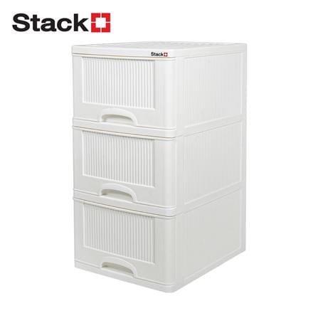 ตู้ลิ้นชัก 3 ชั้น STACKO HARU 41.8x50.9x77 ซม. สีขาว_1