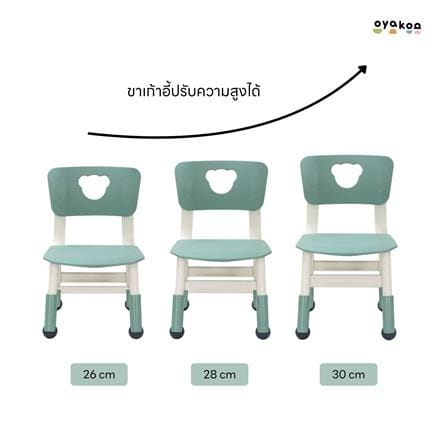 เก้าอี้เด็ก OYAKOO PLAYFUL CREATIONS HARPER สีเขียว/เทา_7