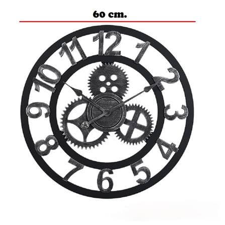 นาฬิกาแขวน INTERY C1038C012_16 23.62 นิ้ว สีเงิน/ดำ_6