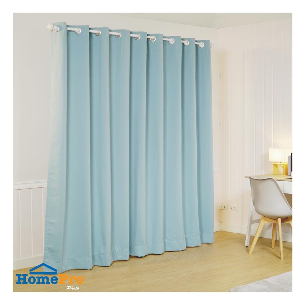 ผ้าม่าน EYELET HOME LIVING STYLE EASY UV 310X220 ซม. สีฟ้า