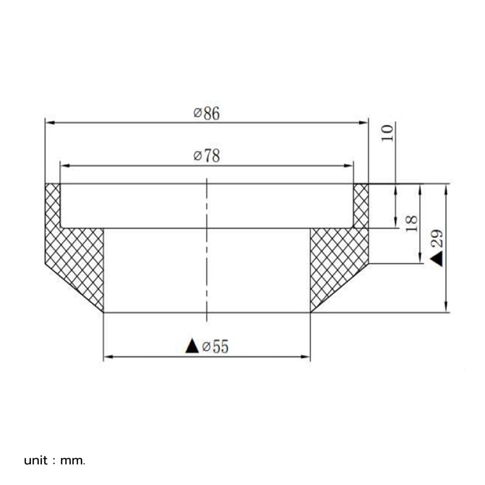 ยางรองหม้อน้ำ COTTO F940000