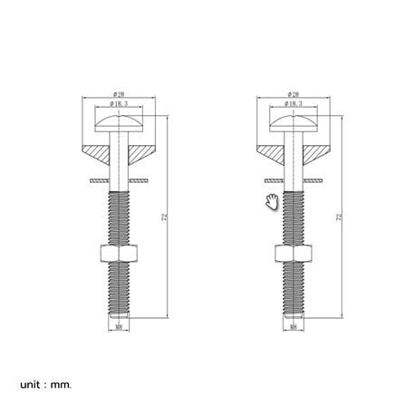 นอตยึดหม้อน้ำ COTTO F944000_1