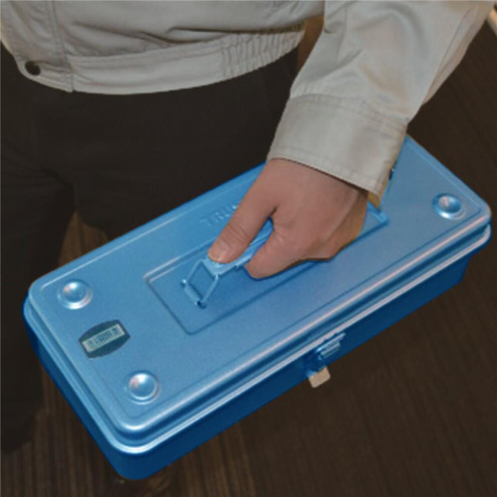 กล่องเครื่องมือเหล็ก 1 ช่อง TRUSCO T-350 สีน้ำเงิน