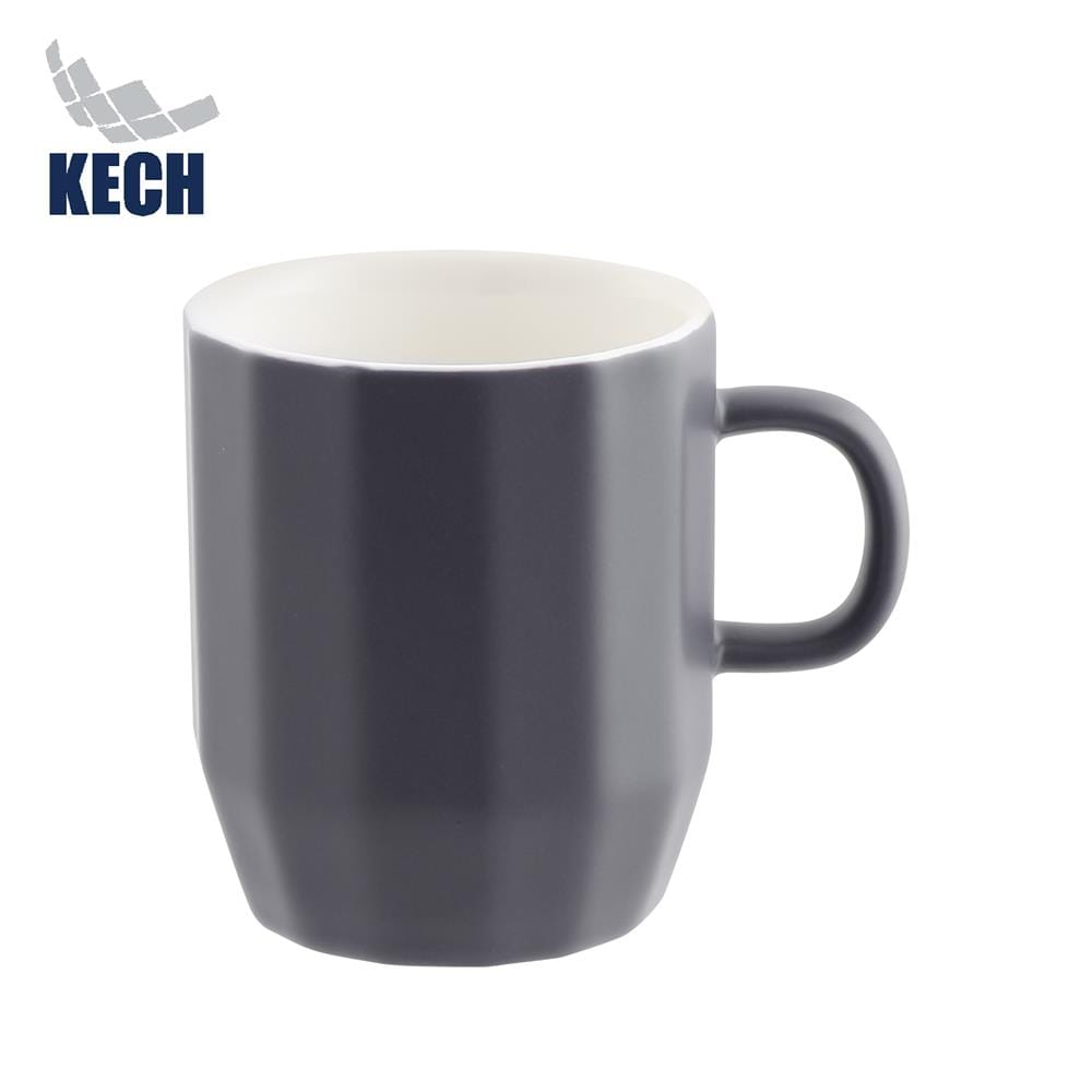 ถ้วยหู PORCELAIN 350 มล. KECH GRAZE สีเทา
