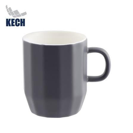 ถ้วยหู PORCELAIN 350 มล. KECH GRAZE สีเทา_0