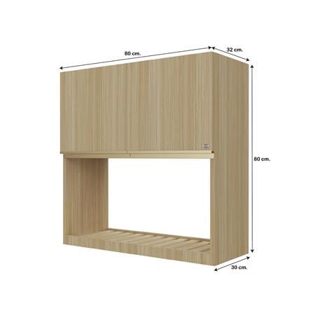 ตู้แขวนคว่ำจาน JUPITER JUVENTAS WOODS 80x80 ซม._4