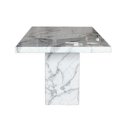 โต๊ะทานข้าว SB FURNITURE FLATTINUM 19068873 160 ซม. สีขาว_2