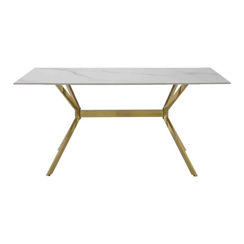 โต๊ะทานข้าว SB FURNITURE LISVIE 19238354 160 ซม. สีขาว