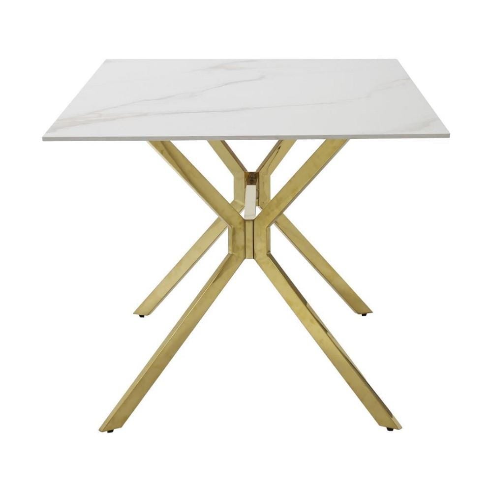 โต๊ะทานข้าว SB FURNITURE LISVIE 19238354 160 ซม. สีขาว