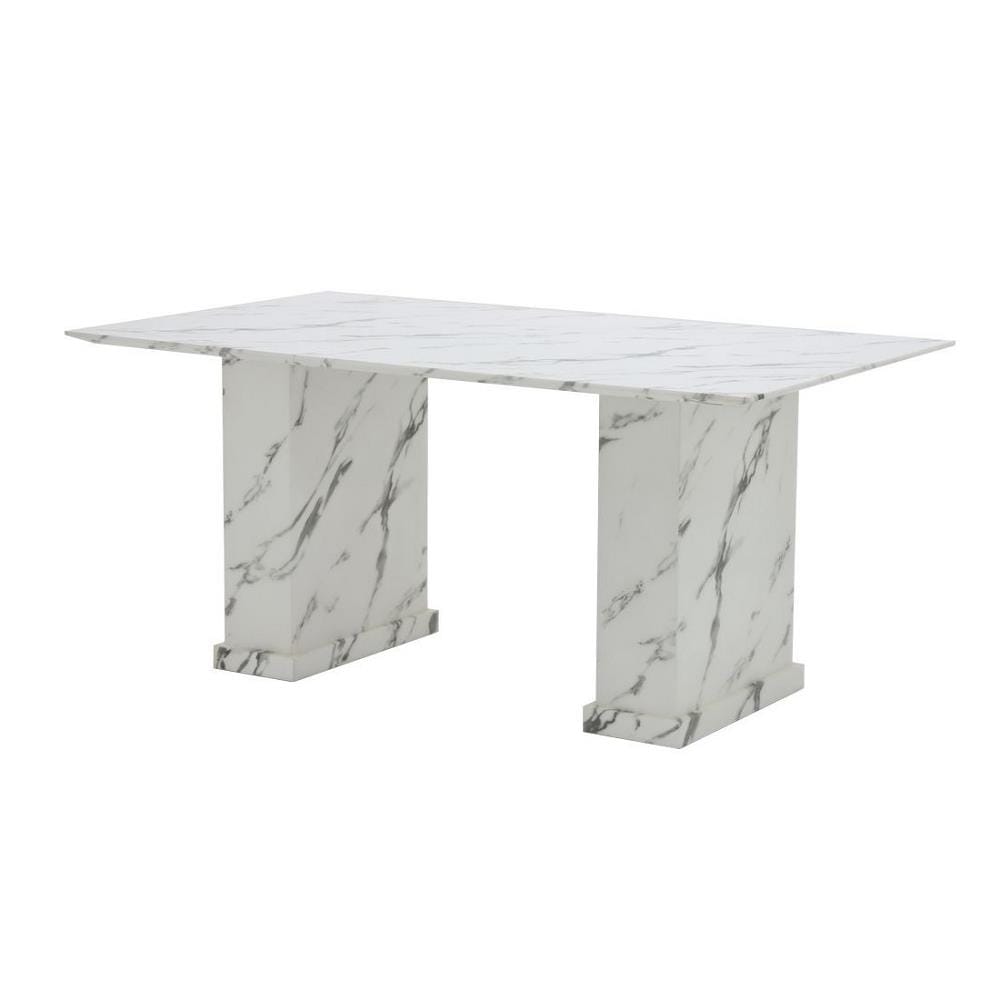 โต๊ะทานข้าว SB FURNITURE BASHA 19237033 160 ซม. สีขาว