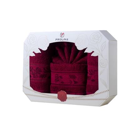 ผ้าขนหนู GIFT SET FROLINA ROSE GALA สี RED_3