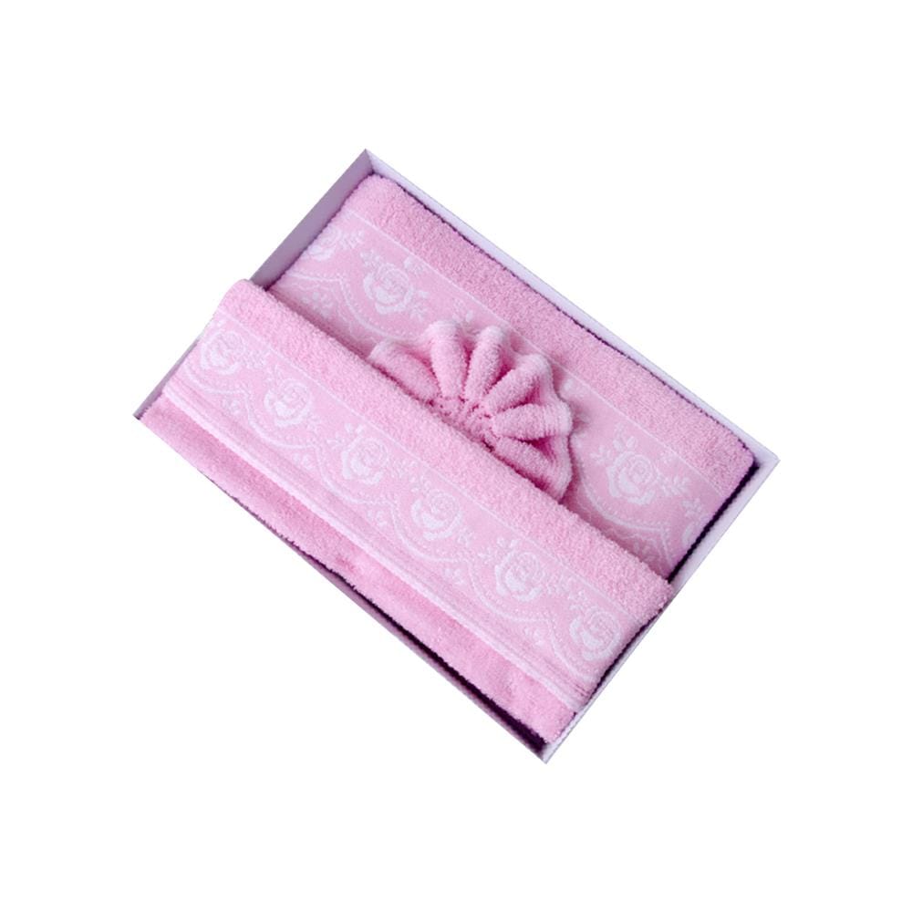 ผ้าขนหนู GIFT SET FROLINA BLISS ROSE สี PINK