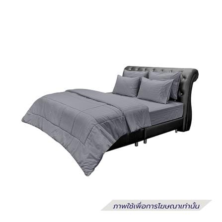 ชุดผ้าปูที่นอน 5 ฟุต (ชุด 6 ชิ้น) PICASSO CLASSIC STYLE IRIS สี GREY_1