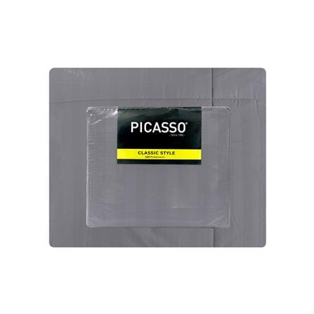 ชุดผ้าปูที่นอน 5 ฟุต (ชุด 6 ชิ้น) PICASSO CLASSIC STYLE IRIS สี GREY_5