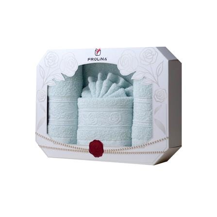 ผ้าขนหนู GIFT SET FROLINA ROSE GALA สี BLUE_3