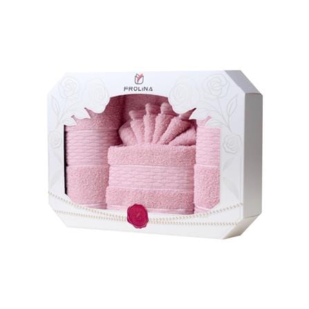 ผ้าขนหนู GIFT SET FROLINA GOLDEN THEADS สี PINK_3