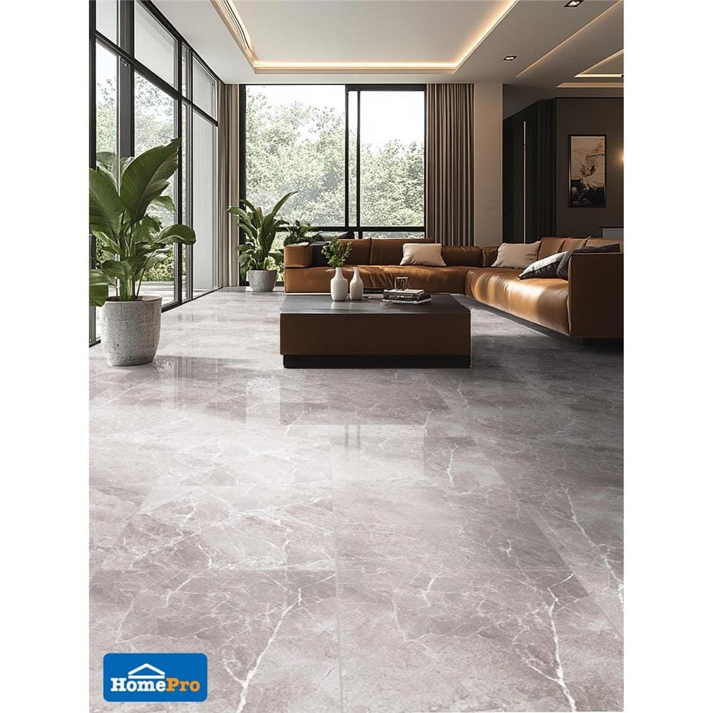 กระเบื้องพื้นพอร์ซเลน 60x60 ซม. DURAGRES โจเซฟิน เทา A 1.44 ตร.ม.