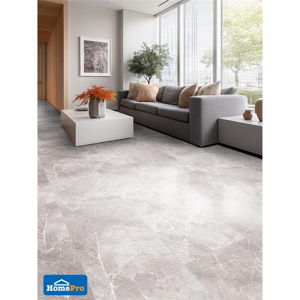 กระเบื้องพื้นพอร์ซเลน 60x60 ซม. DURAGRES โจเซฟิน เทา A 1.44 ตร.ม.
