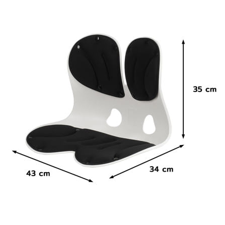 เบาะรองหลัง HOME LIVING STYLE ERGONO 16.5x13.5 นิ้ว สีดำ_10
